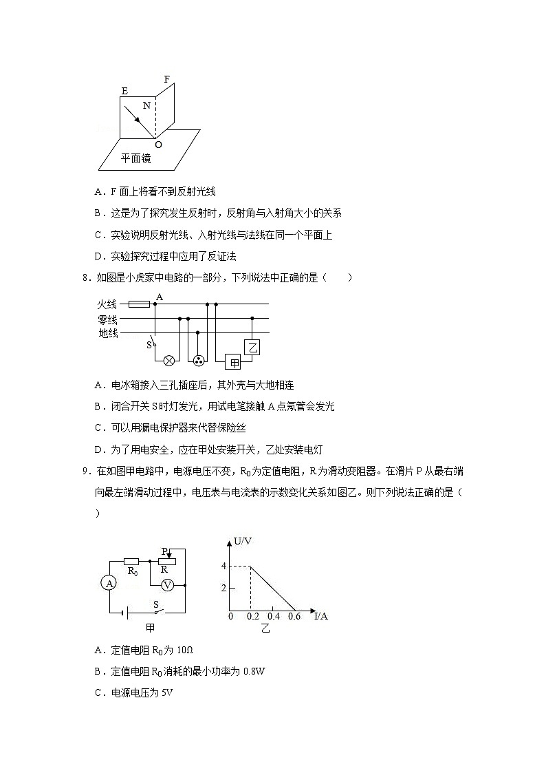 2022年物理人教版中考第一轮复习综合训练11第3页