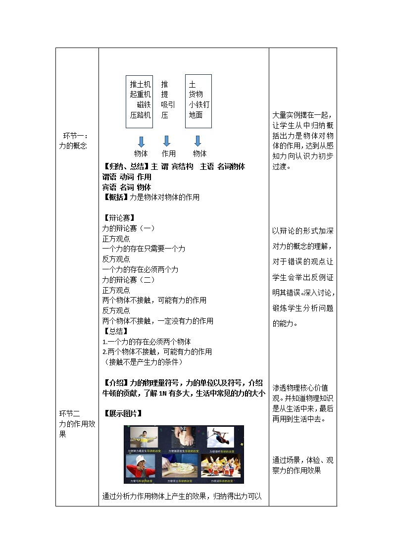 初二物理(人教版)-力-1教案第2页