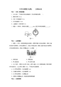 2021年初中物理二轮专项复习(四)   力和运动