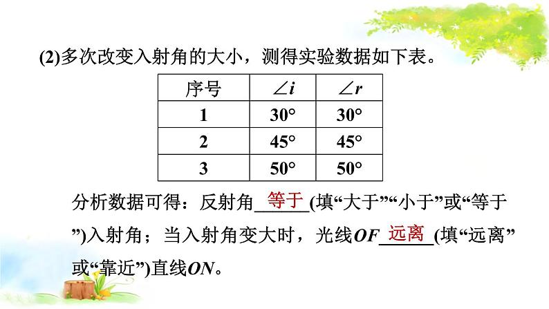 2021年初中物理二轮复习 光学实验 课件（福建省）05