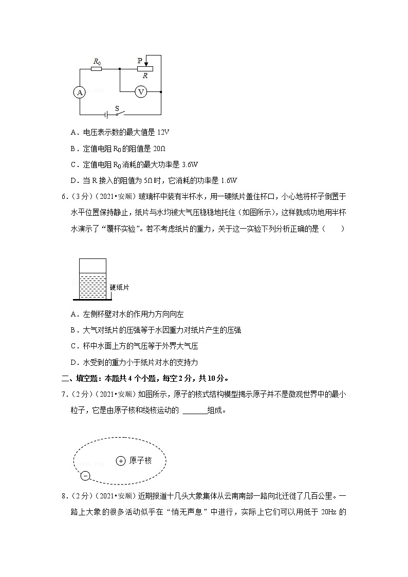 2021年贵州省贵阳市中考物理试卷02