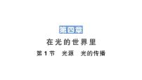 2021学年1 光源 光的传播说课课件ppt