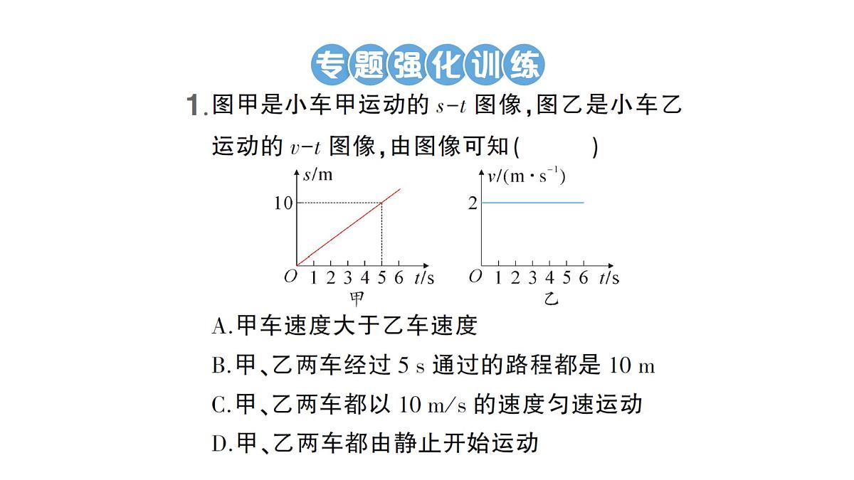 专题二 运动的图像课件PPT第6页
