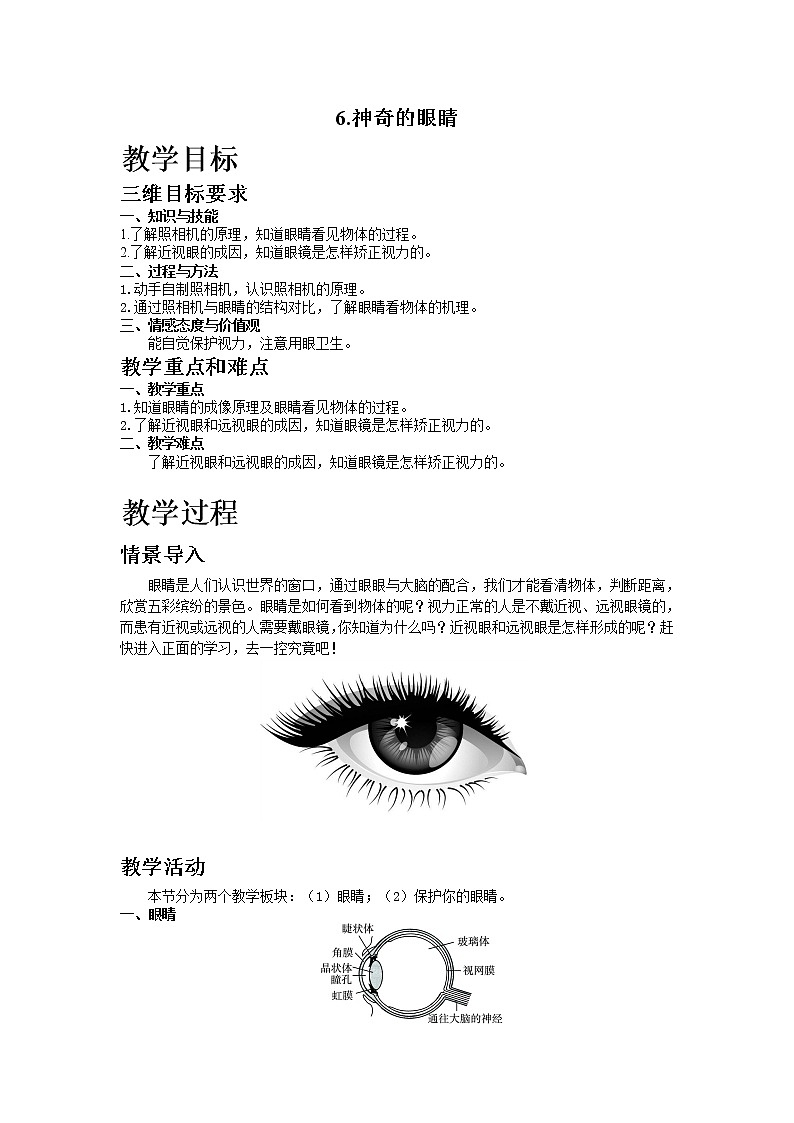 6.神奇的眼睛教案01