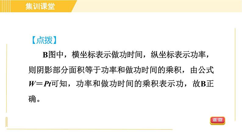 人教版八年级下册物理 第11章 集训课堂 练素养 功和能的图象辨析 习题课件第4页