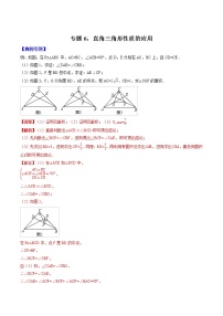 初中数学中考二轮专题练习        专题06   直角三角形性质的应用