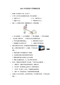 2021年河南省中考物理试卷