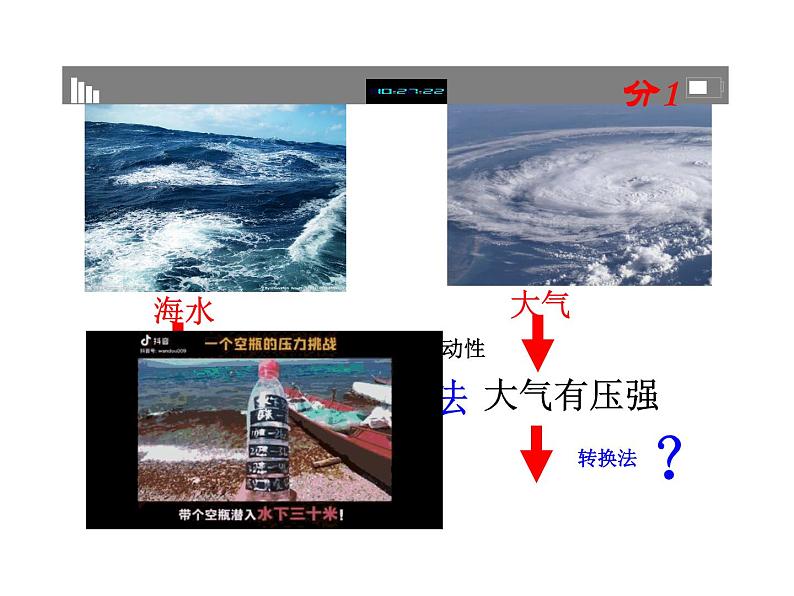 9.3《大气压强》课件2021-2022学年人教版物理八年级下册第6页