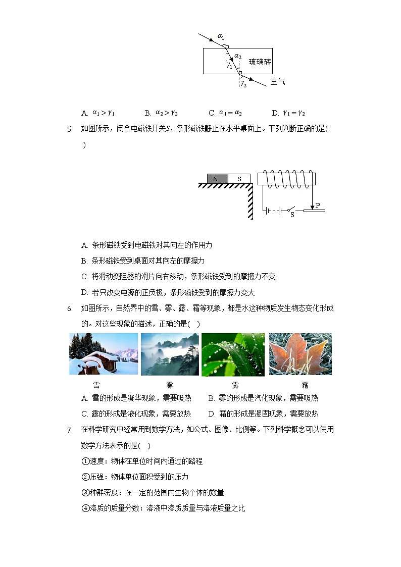 2021年浙江省杭州市中考物理试卷02