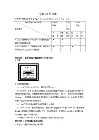 专题18 电功率-2022年中考物理一轮复习考点方法大突破`学案