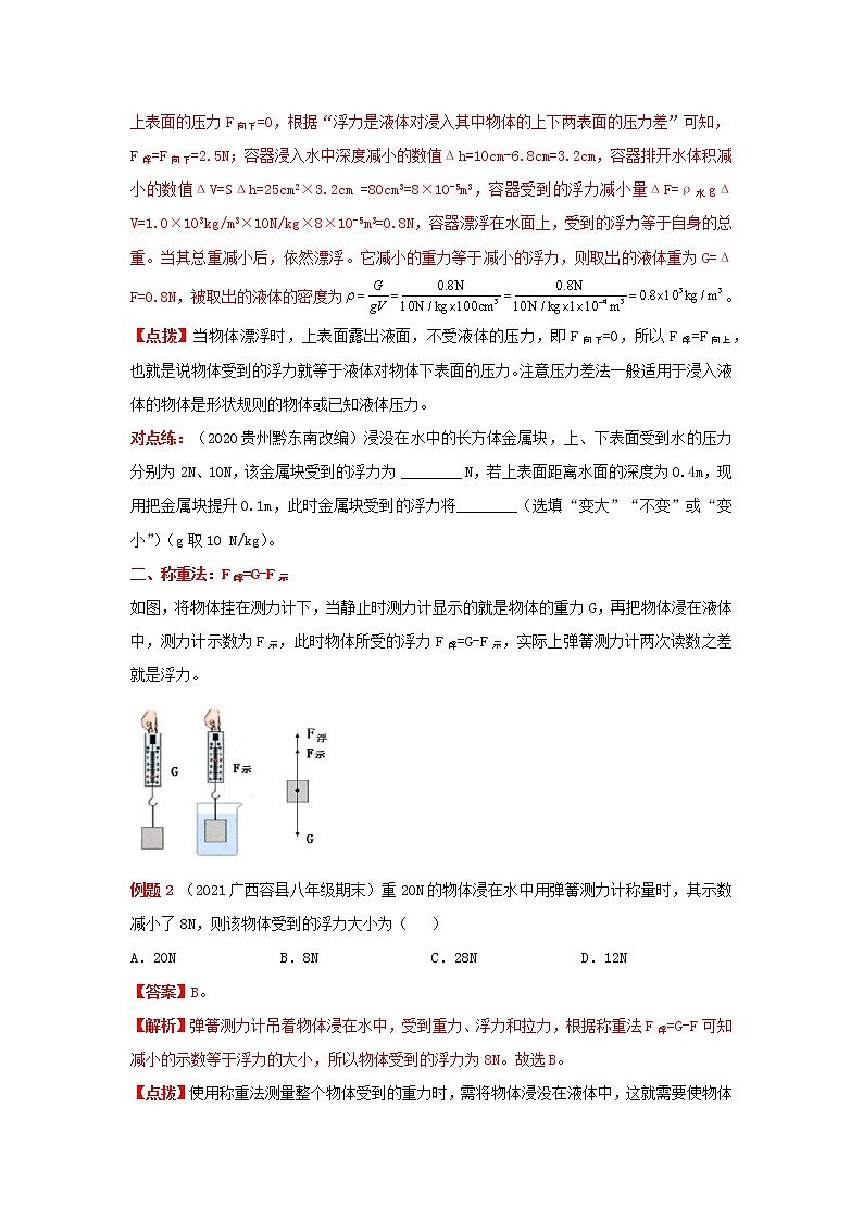 专题25 四种方法计算浮力（学生版）第2页
