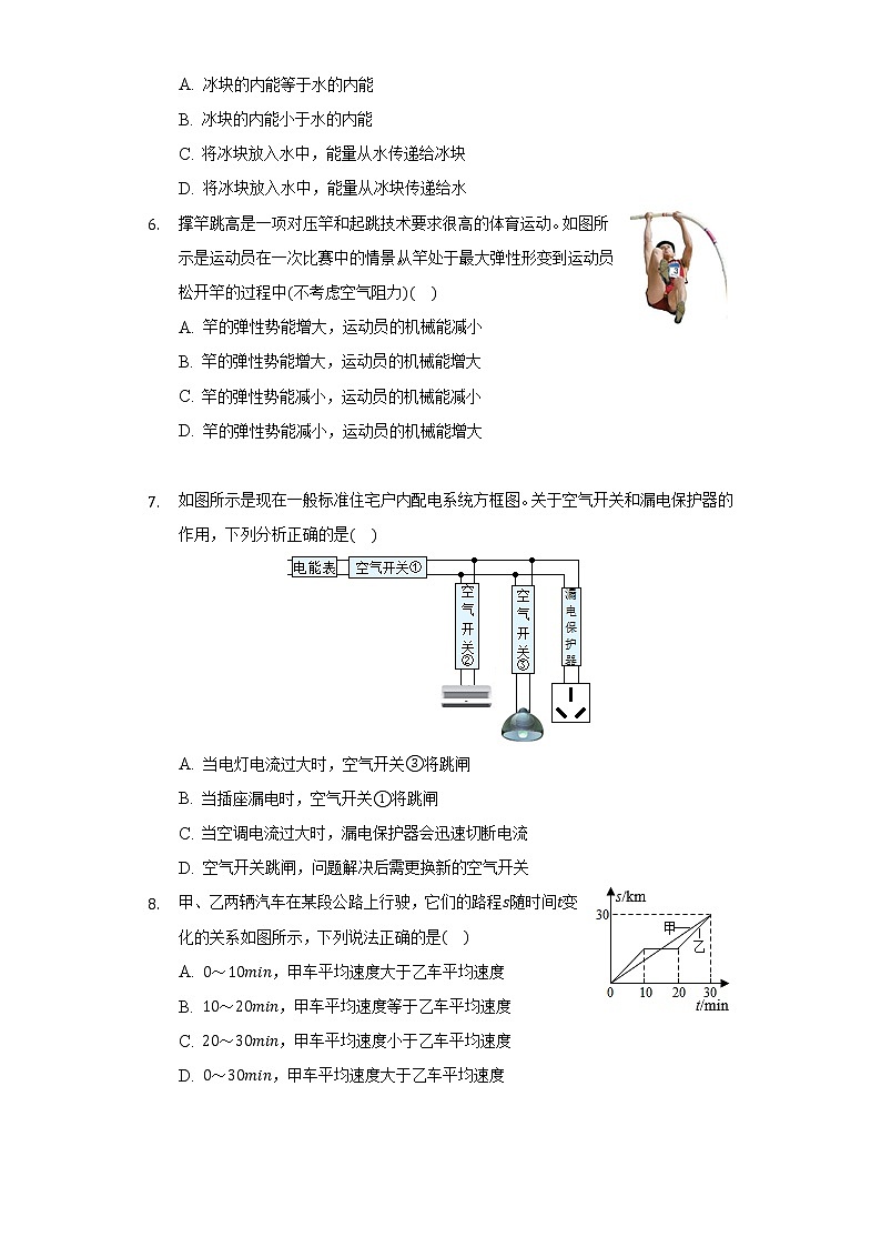 2021年四川省绵阳市中考物理试卷-（含答案解析）02