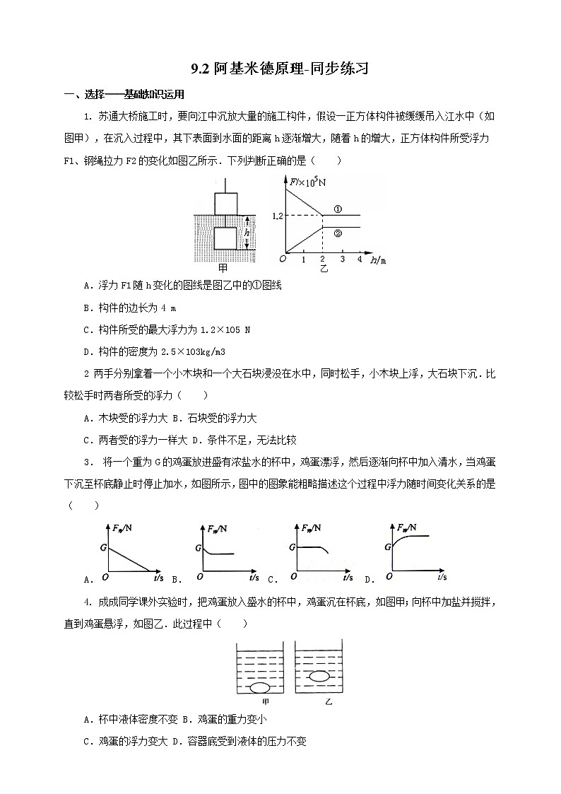 9.2阿基米德原理（课件+教案 +练习+导学案）01