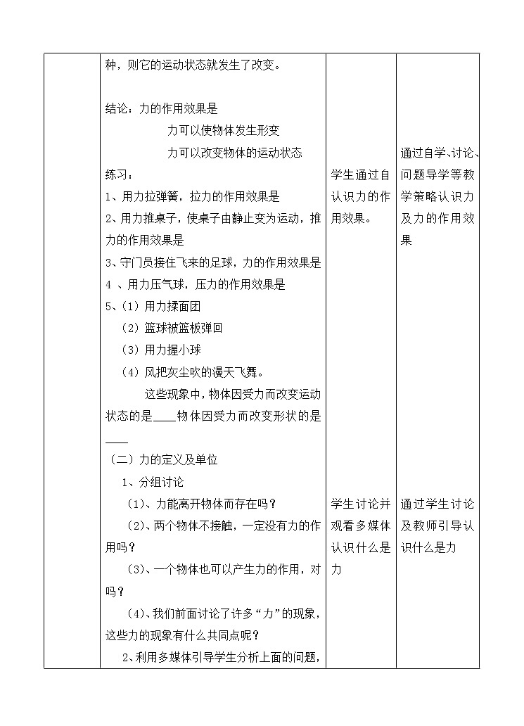 6.1怎样认识力（课件+教案 +练习+学案）02