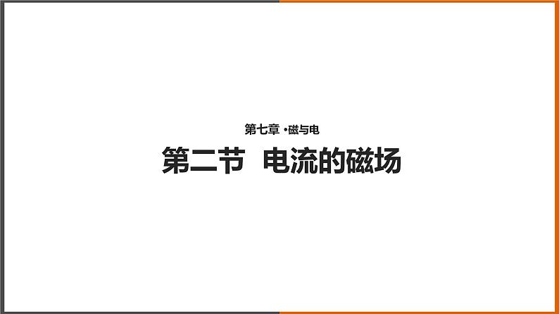 7.2《电流的磁场 》（课件+教案+学案+练习）（教科版）01