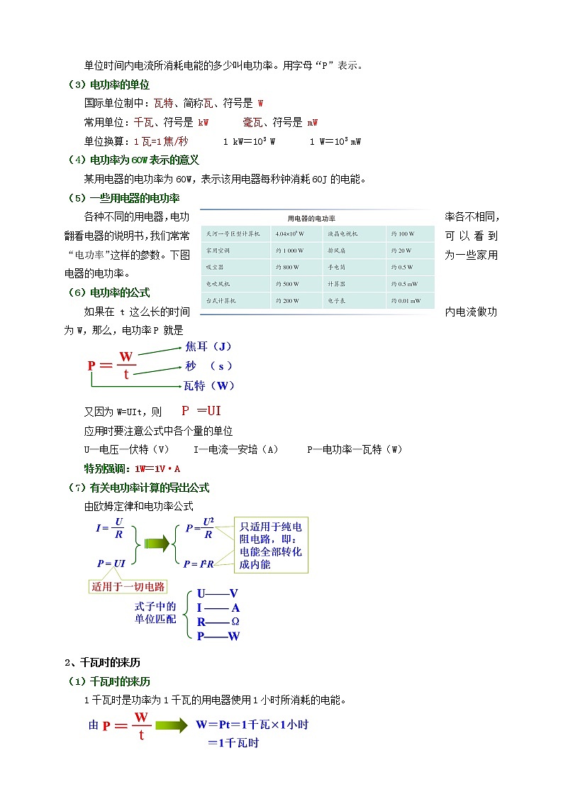 《18.2电功率》(课件+教案+练习+导学案)02