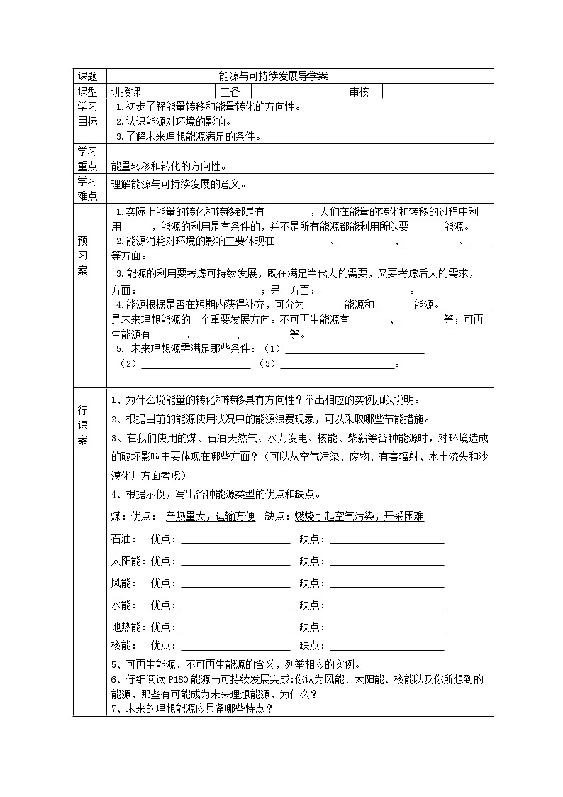 《22.4 能源与可持续发展》(课件+教案+练习+导学案)01