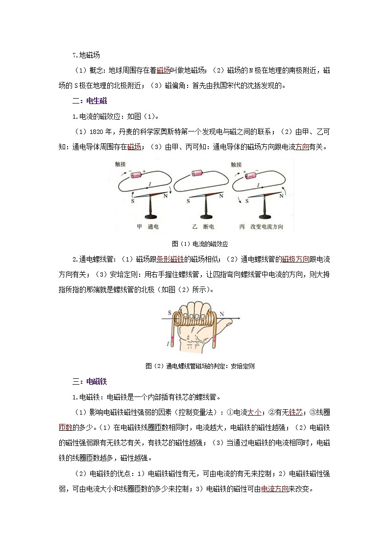 考点19电与磁（解析版）-2022年物理中考一轮复习考点透析（北师大版） 试卷02