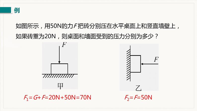 9.1  压强 第1课时  压力和压强--2021--2022学年人教版八年级物理下册精品教学课件+教案08