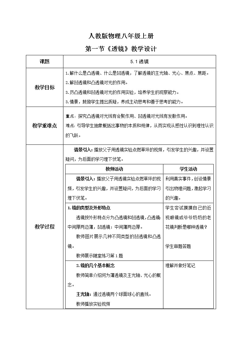 5.1《透镜》（课件+教案+练习）01