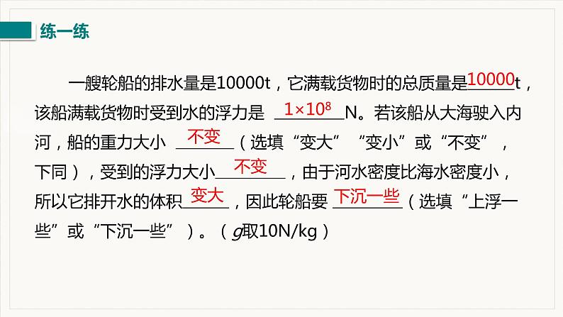 10.3 物体的浮沉条件及其应用 第2课时  物体浮沉条件的应用--2021--2022学年人教版八年级物理下册精品教学课件+教案07