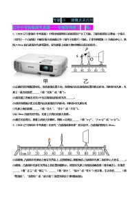 专题12 透镜及其应用-2022届中考物理实验探究真题精准练1