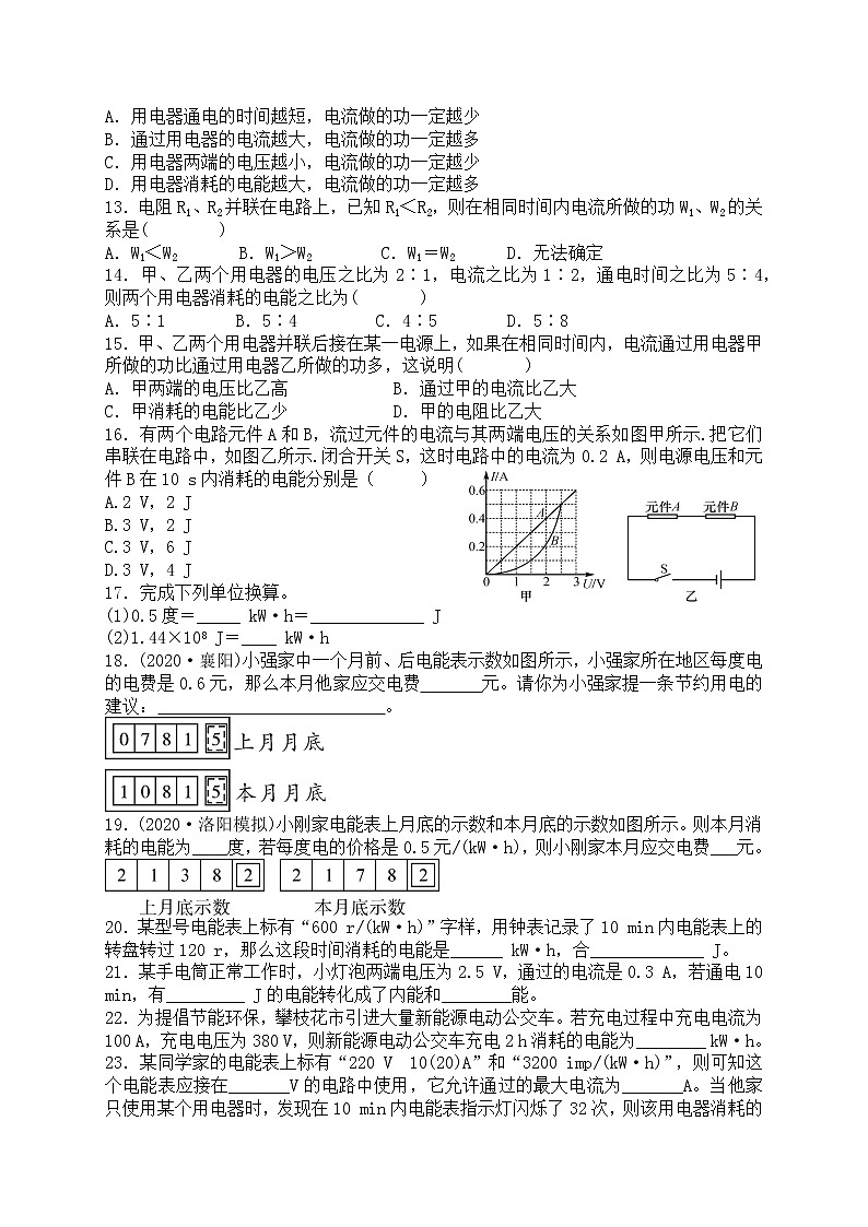 《18.1电能 电功》(课件+教案+练习+导学案)02