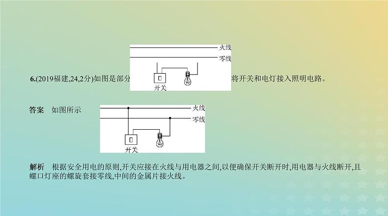 中考物理总复习13_专题十三家庭用电PPT课件（福建专用）07