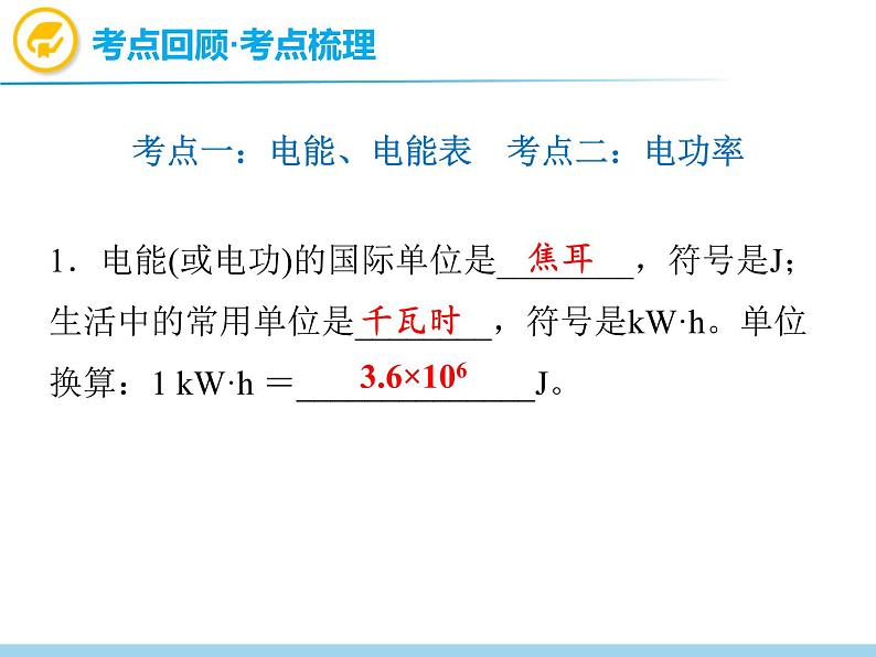中考物理复习第19讲电功率PPT课件第2页