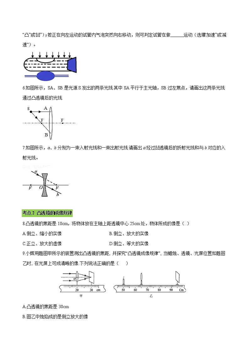 第五章 （考点分类）透镜及其应用 （原卷版）第2页