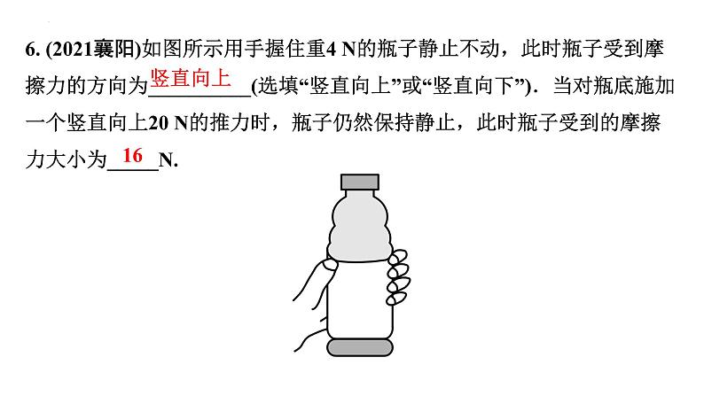 2022年中考物理二轮复习课件：力弹力重力摩擦力07