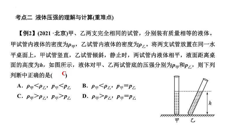 2022年中考物理二轮专题复习压强课件PPT第6页
