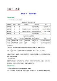 重难点06内能的利用-2022年中考物理热点及重难点专练试卷（原卷+解析）