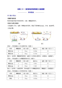 实验21 探究影响导体电阻大小的因素练习题