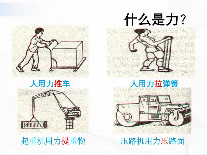 人教版八年级物理下册 7.1力 同步课件第2页