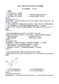 2021年山东省枣庄市中考物理试题含解析（教师用）