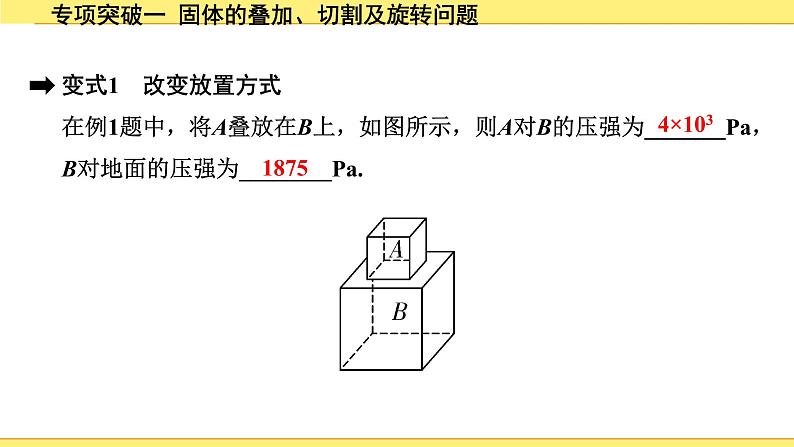 02.专项突破一  固体的叠加、切割及旋转问题第5页