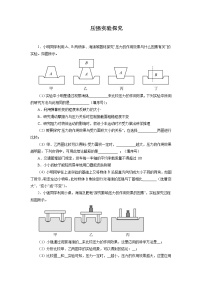 2022年中考物理一轮复习能力提升练习：压强实验探究