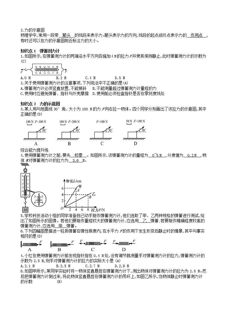 2022新粤沪版八年级物理下册第六章力和机械全章复习精华版训练与答案学案第3页