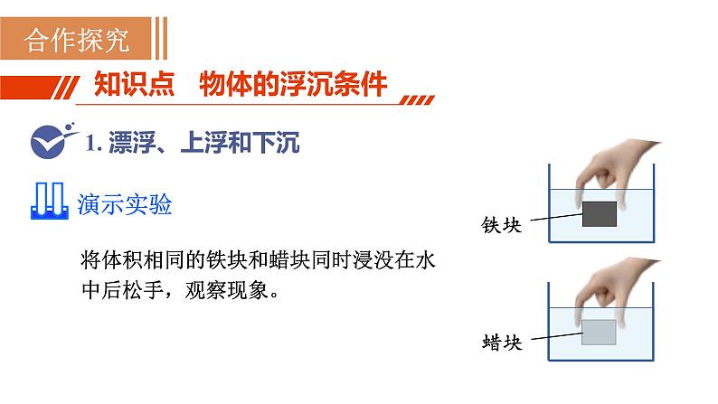 人教版八年级物理下册 10.3.1 物体的浮沉条件 课件03