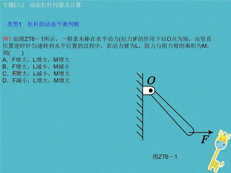 中考物理二轮专题复习突破07《动态杠杆问题及计算》复习课件 (含答案)第3页