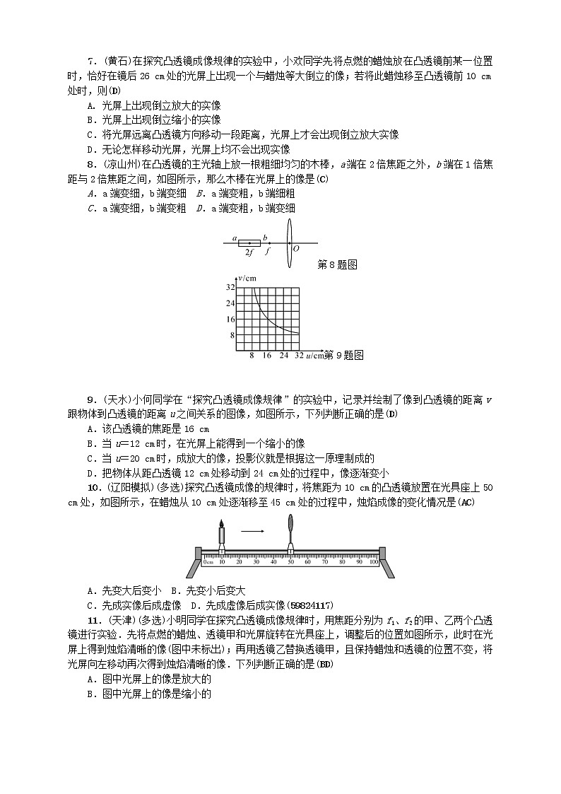 中考物理一轮复习第05讲《透镜及其应用》考点跟踪突破训练 (含答案)02