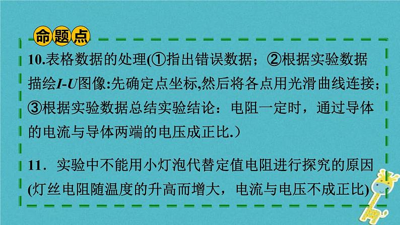 中考物理一轮复习夯实基础过教材第14章《欧姆定律第一节探究电流与电压和电阻的关系》复习课件(含答案)06