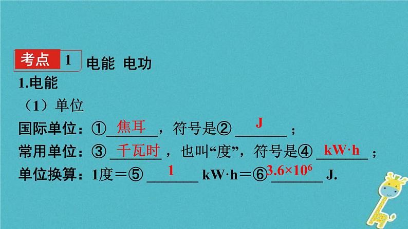 中考物理一轮复习夯实基础过教材第15章《电功率第一节电能电功率焦耳定律》复习课件(含答案)04