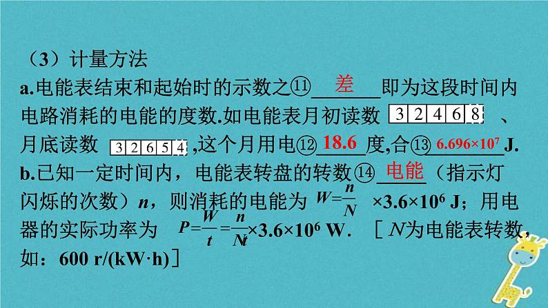 中考物理一轮复习夯实基础过教材第15章《电功率第一节电能电功率焦耳定律》复习课件(含答案)07