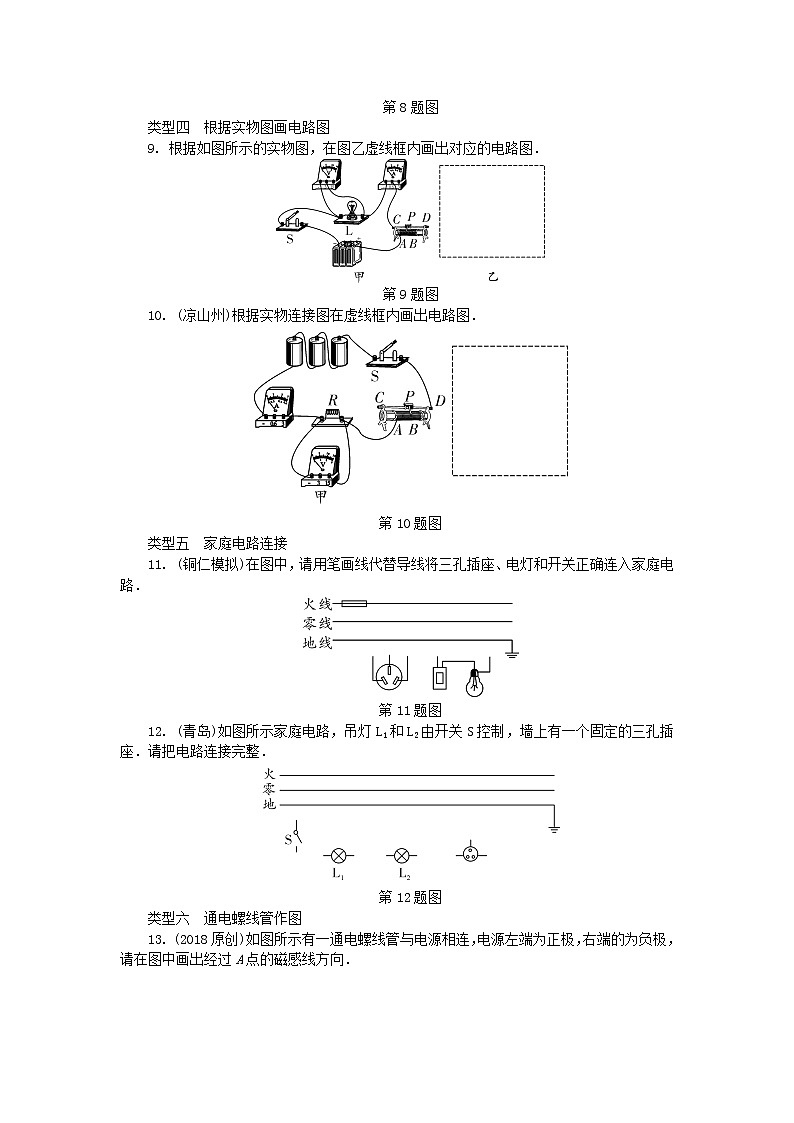 中考物理一轮复习夯实基础过教材专项复习突破7《电磁学作图》 (含答案)第3页