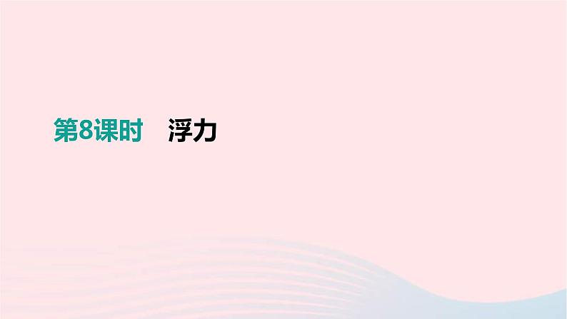 中考物理一轮复习第08单元《浮力》课件(含答案)01