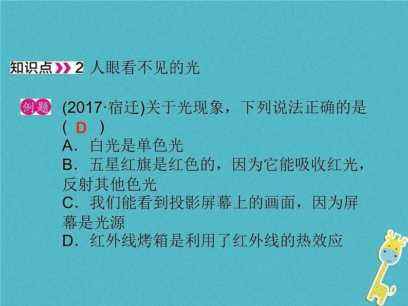 中考物理一轮复习课件第4课时《光现象(一)》（含答案）07