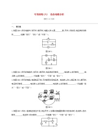 中考物理二轮复习专项06《动态电路分析》专项训练（含答案）