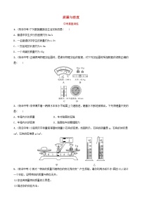 中考物理一轮复习06《质量与密度》中考真题演练（含答案）